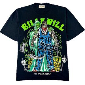 Warren Lotas x Billy Hill The Nuclear Apostle Tee Men’s L Black Limited Edition
